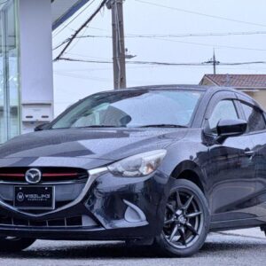 2014 Mazda Demio black diesel used car Japan export