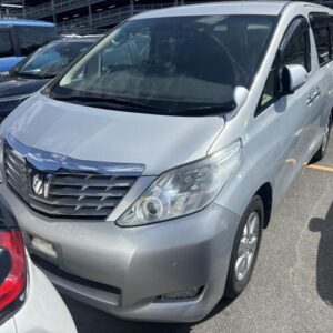 2010 Toyota Alphard silver gasoline used car Japan export