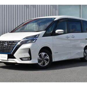 2020 Nissan Serena pearl hybrid used car Japan export