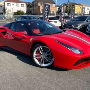 2019 Ferrari 488 Spider red gasoline used car Japan export