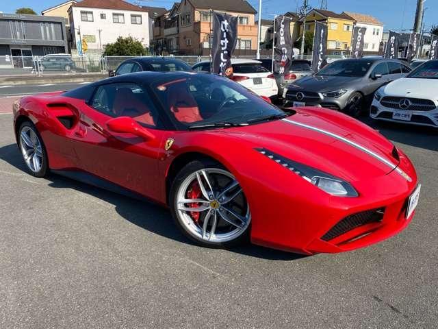 Ref:AUX-22741235 FERRARI 488 SPIDER 2019 1 2019 Ferrari 488 Spider red gasoline used car Japan export