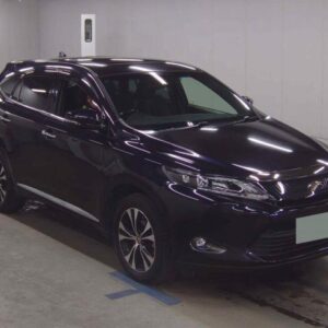 2016 Toyota Harrier black gasoline used car Japan export