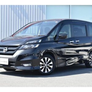 2017 Nissan Serena black gasoline used car Japan export