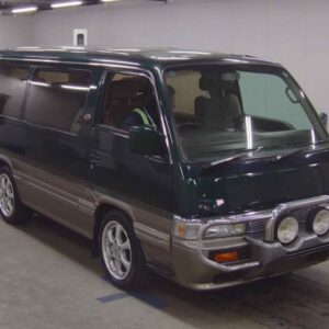 1997 Nissan Caravan Coach green gasoline used car Japan export