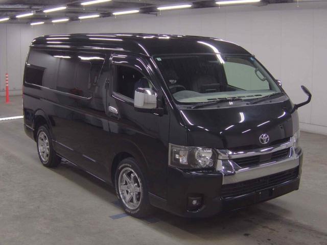 Ref:AUX-22744727 TOYOTA HIACE WAGON 2023 1 2023 Toyota Hiace Wagon black gasoline used car Japan export
