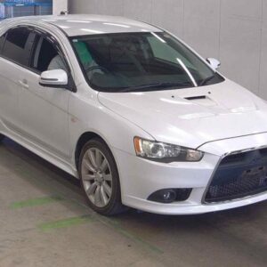 2009 Mitsubishi Galant Fortis Sport Back white gasoline used car Japan export