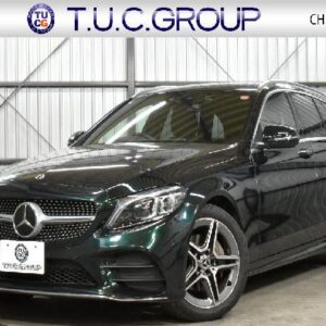 2018 Mercedes Benz C-Class green gasoline used car Japan export