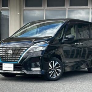2021 Nissan Serena black gasoline used car Japan export
