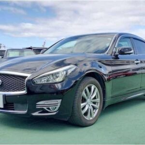 2016 Nissan Fuga black gasoline used car Japan export