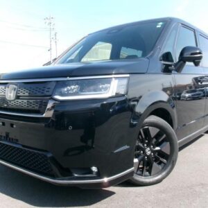 2022 Honda Stepwagon black hybrid used car Japan export