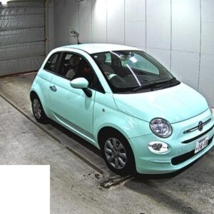 2019 Fiat 500C green gasoline used car Japan export