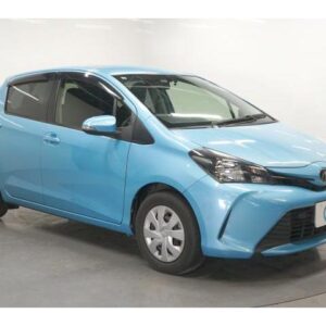 2015 Toyota Vitz blue gasoline used car Japan export