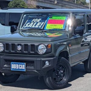 2022 Suzuki Jimny green gasoline used car Japan export