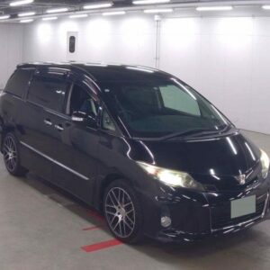 2013 Toyota Estima black gasoline used car Japan export