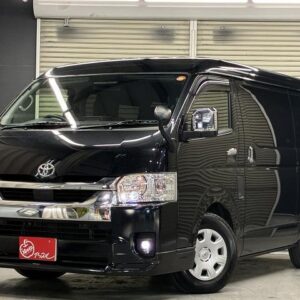 2022 Toyota Hiace Wagon black gasoline used car Japan export