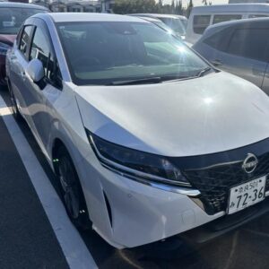 2021 Nissan Note pearl hybrid used car Japan export