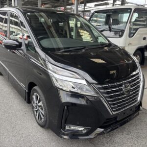 2021 Nissan Serena black hybrid used car Japan export