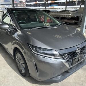 2021 Nissan Note gray hybrid used car Japan export