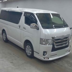 2018 Toyota Regius Ace Van pearl diesel used car Japan export