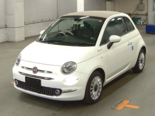 Ref:AUX-22793289 FIAT 500C 2023 1 2023 Fiat 500C white gasoline used car Japan export