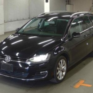 2015 Volkswagen Golf Variant black gasoline used car Japan export