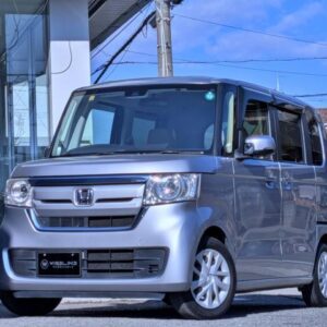 2018 Honda N-Box silver gasoline used car Japan export
