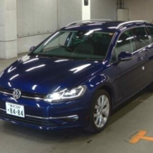 2017 Volkswagen Golf Variant blue gasoline used car Japan export