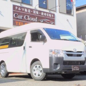 2023 Toyota Hiace Van white gasoline used car Japan export