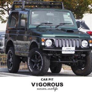 1998 Suzuki Jimny green gasoline used car Japan export