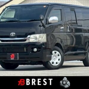 2008 Toyota Hiace Van black diesel used car Japan export