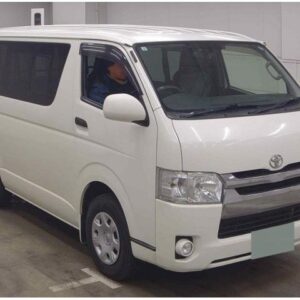 2015 Toyota Hiace Van white diesel used car Japan export