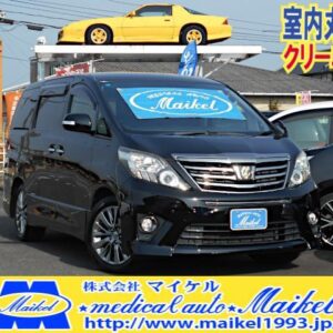 2014 Toyota Alphard G black gasoline used car Japan export