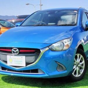 2015 Mazda Demio blue diesel used car Japan export