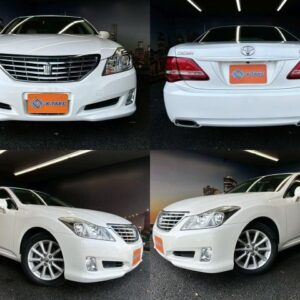 2009 Toyota Crown white gasoline used car Japan export