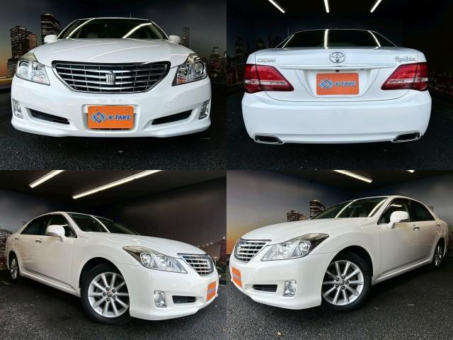 Ref:AUX-22837307 TOYOTA CROWN 2009 1 2009 Toyota Crown white gasoline used car Japan export