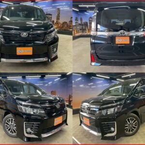2015 Toyota Voxy black gasoline used car Japan export