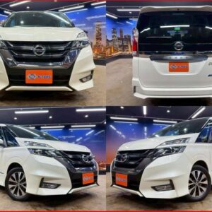 2017 Nissan Serena pearl gasoline used car Japan export