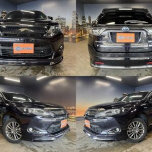 2014 Toyota Harrier Hybrid black gasoline used car Japan export