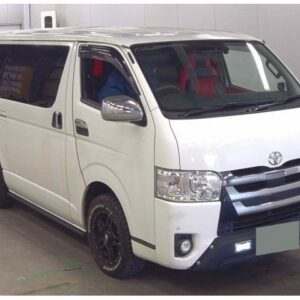 2018 Toyota Hiace Van white diesel used car Japan export