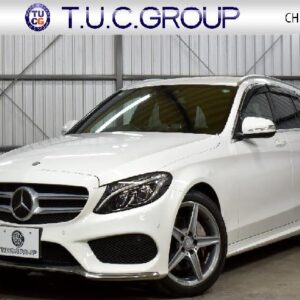 2015 Mercedes Benz C-Class white gasoline used car Japan export