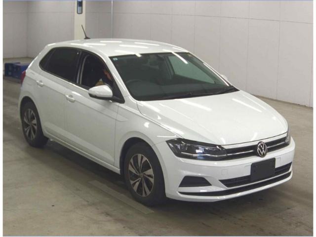 Ref:AUX-22849607 VOLKSWAGEN POLO 2021 1 2021 Volkswagen Polo white gasoline used car Japan export