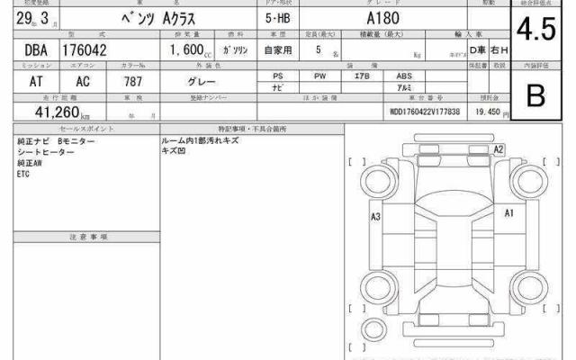 Ref:AUX-22849608 MERCEDES BENZ A-CLASS 2017 7 Ref:AUX-22849608 MERCEDES BENZ A-CLASS 2017 - Image 7