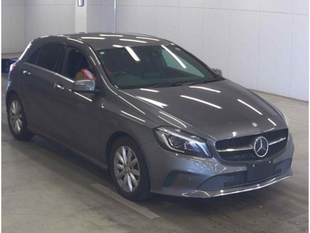 Ref:AUX-22849608 MERCEDES BENZ A-CLASS 2017 1 2017 Mercedes Benz A-Class gray gasoline used car Japan export