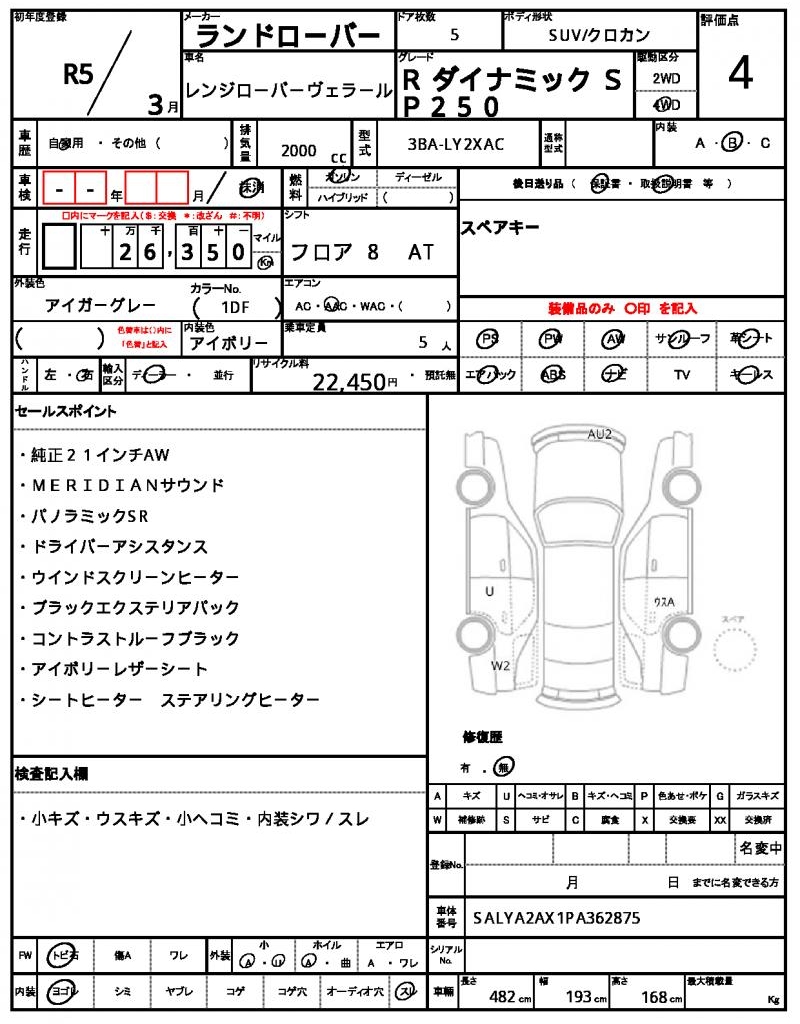 Ref:AUX-22850078 LAND ROVER RANGE ROVER VELAR 2023 21 Ref:AUX-22850078 LAND ROVER RANGE ROVER VELAR 2023 - Image 21