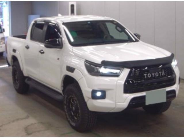 Ref:AUX-22855654 TOYOTA HILUX 2023 1 2023 Toyota Hilux white diesel used car Japan export