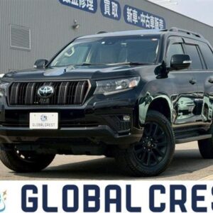 2023 Toyota Land Cruiser Prado black gasoline used car Japan export