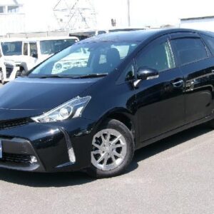 2021 Toyota Prius Alpha black gasoline used car Japan export