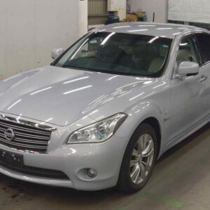 2013 Nissan Fuga Hybrid silver gasoline used car Japan export