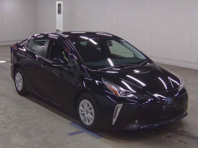 Ref:AUX-22861276 TOYOTA PRIUS 2022 1 2022 Toyota Prius black gasoline used car Japan export
