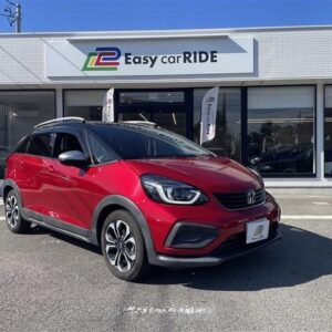 2021 Honda Fit red gasoline used car Japan export